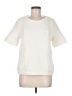Fossil Tweed Ivory Short Sleeve Turtleneck Size M - photo 1