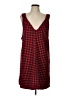 Shein 100% Polyester Plaid Red Casual Dress Size 12 - photo 1