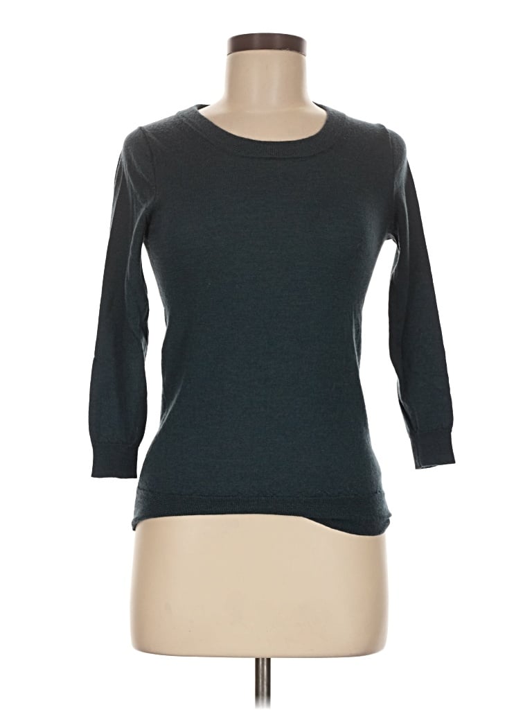 Pre-owned Jcrew Wool Pullover Sweater In Teal