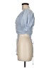 Missguided Blue Short Sleeve Top Size 6 - photo 5