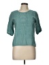 Unbranded Teal Short Sleeve Blouse Size L (estimated) - photo 1