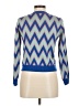 Q2 Chevron-herringbone Blue Pullover Sweater Size Med - photo 2