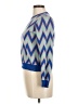 Q2 Chevron-herringbone Blue Pullover Sweater Size Med - photo 5