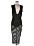 Missguided Stripes Black Green Cocktail Dress Size 12 - photo 1