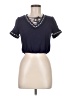 Moon River Blue Short Sleeve Top Size M - photo 1