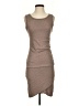 Leith Solid Brown Casual Dress Size S - photo 1