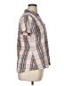 Woolrich 100% Spandex Plaid Ivory Short Sleeve Blouse Size XL - photo 4