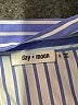 Day + Moon 100% Polyester Stripes Blue 3/4 Sleeve Blouse Size S - photo 6