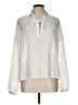 Line & Dot Ivory Long Sleeve Blouse Size L - photo 1