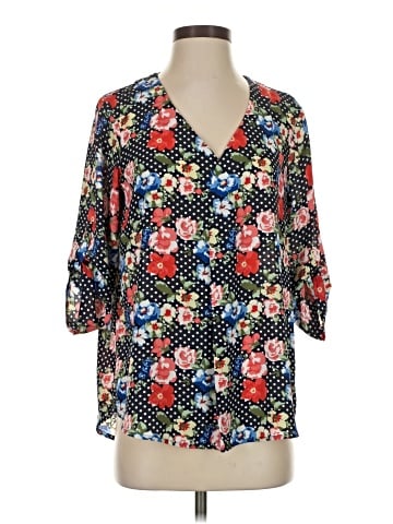 Q&A 3/4 Sleeve Blouse (view 1)