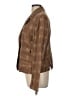 Ann Taylor LOFT 100% Cotton Plaid Brown Blazer Size 12 - photo 5