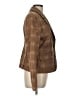Ann Taylor LOFT 100% Cotton Plaid Brown Blazer Size 12 - photo 4