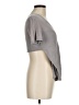 Helmut Lang 100% Tencel Gray Short Sleeve Top Size M - photo 4