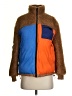 Kule 100% Polyester Color Block Brown Jacket Size S - photo 1