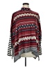 Lovely Melody Chevron-herringbone Red Burgundy Poncho Size XL (estimated) - photo 1