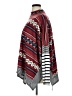 Lovely Melody Chevron-herringbone Red Burgundy Poncho Size XL (estimated) - photo 5