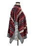 Lovely Melody Chevron-herringbone Red Burgundy Poncho Size XL (estimated) - photo 4
