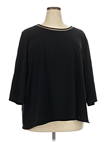 SUPREMA Essentials by Catherines 3/4 Sleeve T-Shirt (view 1)