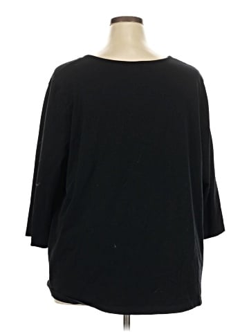SUPREMA Essentials by Catherines 3/4 Sleeve T-Shirt (view 2)