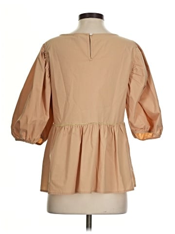 Blue Tassel 3/4 Sleeve Blouse (view 2)