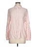 Chico's 100% Lyocell Stripes Pink Long Sleeve Blouse Size Lg (2) - photo 1