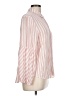Chico's 100% Lyocell Stripes Pink Long Sleeve Blouse Size Lg (2) - photo 4