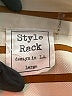 Style Rack Stripes Orange 3/4 Sleeve Blouse Size L - photo 4