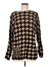 J.Jill 100% Cotton Houndstooth Brown Pullover Sweater Size M - photo 1