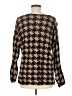 J.Jill 100% Cotton Houndstooth Brown Pullover Sweater Size M - photo 2