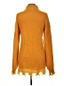 No Comment 100% Acrylic Orange Turtleneck Sweater Size L - photo 2