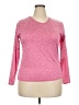 Real Essentials Pink 3/4 Sleeve T-Shirt Size 2X - photo 1
