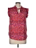 Adrienne Vittadini 100% Polyester Red Sleeveless Blouse Size M - photo 1