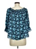 Ava & Aiden 100% Polyester Teal 3/4 Sleeve Blouse Size M - photo 2