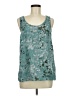 Mossimo 100% Polyester Teal Sleeveless Top Size M - photo 1