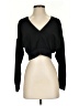 Glamorous 100% Polyester Black Long Sleeve Top Size S - photo 1