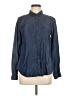 Simply Styled 100% Lyocell Blue Long Sleeve Button-Down Shirt Size M - photo 1