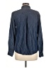 Simply Styled 100% Lyocell Blue Long Sleeve Button-Down Shirt Size M - photo 2