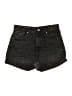 Zara Black Denim Shorts Size 8 - photo 1