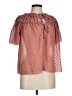 by the River 100% Polyester Pink Short Sleeve Blouse Size M - photo 1