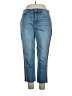 Express 100% Cotton Stripes Blue Jeans Size 14 - photo 1