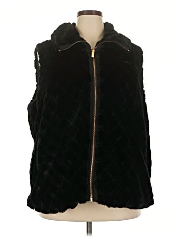 Carmen Carmen Marc Valvo Faux Fur Vest (view 1)