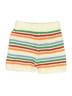 Unbranded 100% Polyester Stripes Ivory Shorts Size M - photo 2