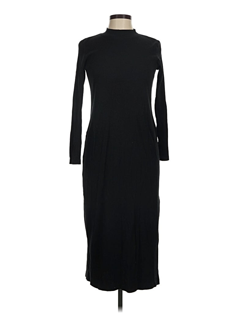 Pre-owned Zara Casual Dress In Black