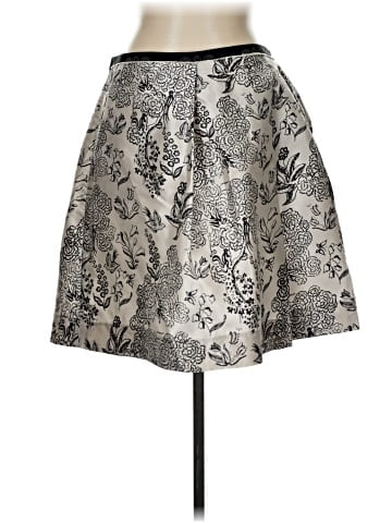 Jil Sander Navy Silk Skirt (view 2)