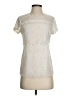 BCBGMAXAZRIA 100% Modal Ivory Short Sleeve Top Size XS - photo 1