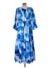 Scoop Tie-dye Blue Cocktail Dress Size L - photo 2
