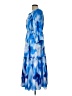 Scoop Tie-dye Blue Cocktail Dress Size L - photo 5