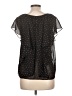 XXI 100% Polyester Black Short Sleeve Blouse Size L - photo 2