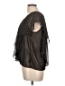 XXI 100% Polyester Black Short Sleeve Blouse Size L - photo 5