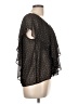 XXI 100% Polyester Black Short Sleeve Blouse Size L - photo 4